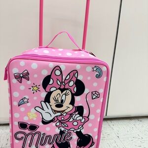 Pink Minnie Mouse Polka Dot Suitcase